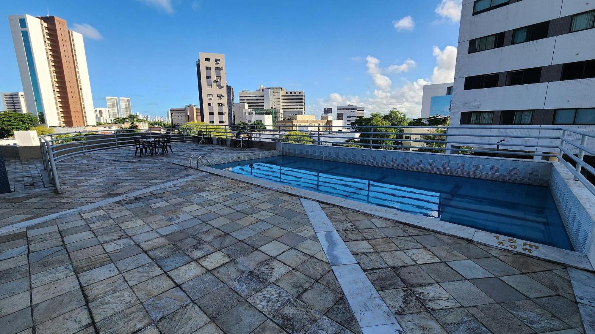 Flat No Condominio Metropolis - Ilha Do Leite Recife Ngoại thất bức ảnh