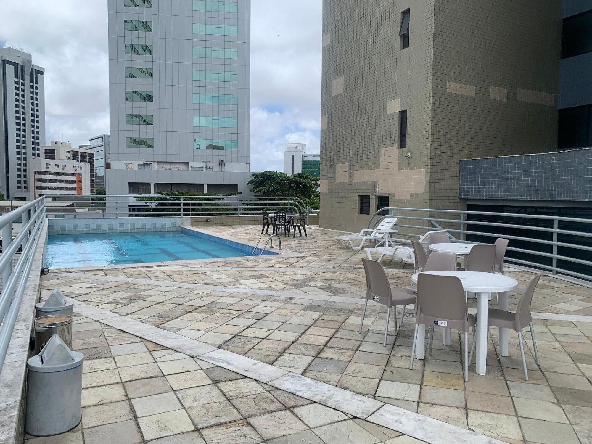 Flat No Condominio Metropolis - Ilha Do Leite Recife Ngoại thất bức ảnh