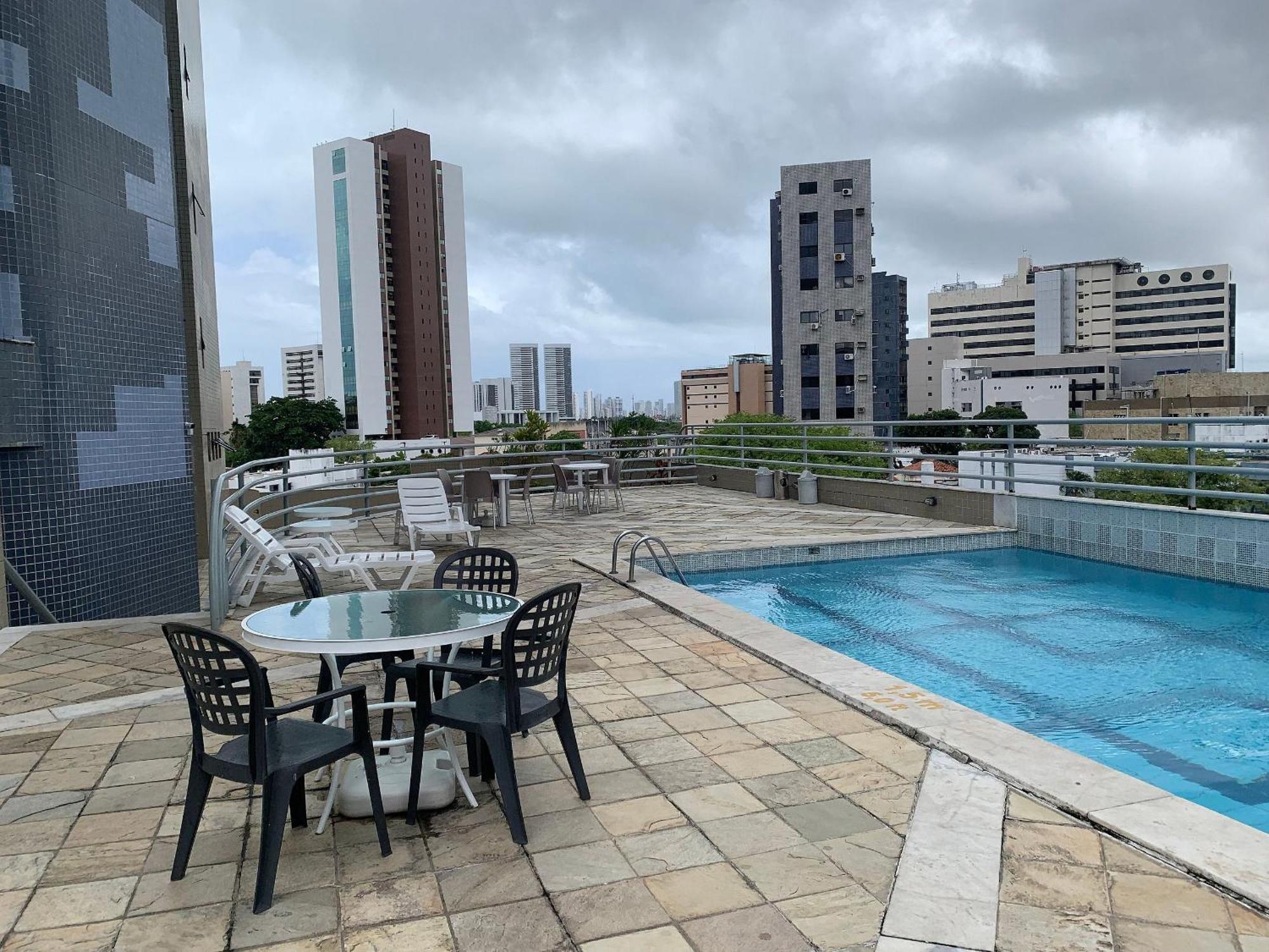 Flat No Condominio Metropolis - Ilha Do Leite Recife Ngoại thất bức ảnh
